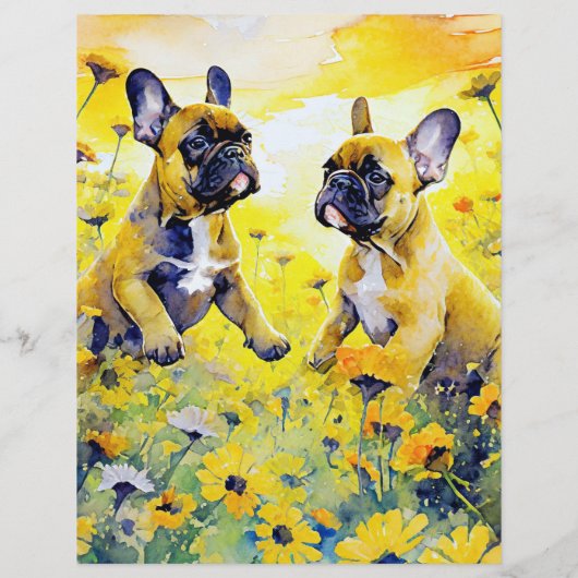 花や子犬のチラシを売る チラシ (裏面)