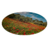 花や木の畑 カッティングボード (角)