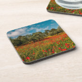 花や木の畑 コースター (左側)