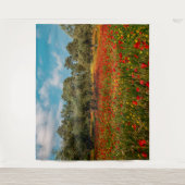 花や木の畑 タペストリー (正面)