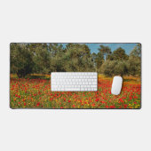 花や木の畑 デスクマット (キーボード&マウス)