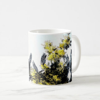 花や枝を枯らす コーヒーマグカップ