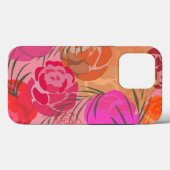 花や植物のピンクの模様 Case-Mate iPhoneケース (裏面 (横))