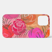 花や植物のピンクの模様 Case-Mate iPhoneケース (裏面 (横))