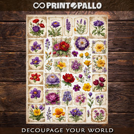 花や植物は要素を切り離#6 薄葉紙