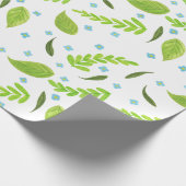 花や葉 ラッピングペーパー (角)