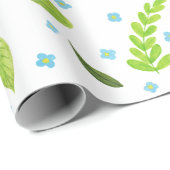 花や葉 ラッピングペーパー (ロールコーナー)