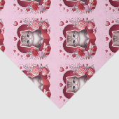 花や贈り物を入れて箱に入れた子猫 薄葉紙 (詳細)