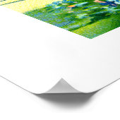 花や鳩や電車 ポスター (角)