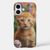 花よくはしゃぐの子猫 Case-Mate iPhoneケース (裏面)