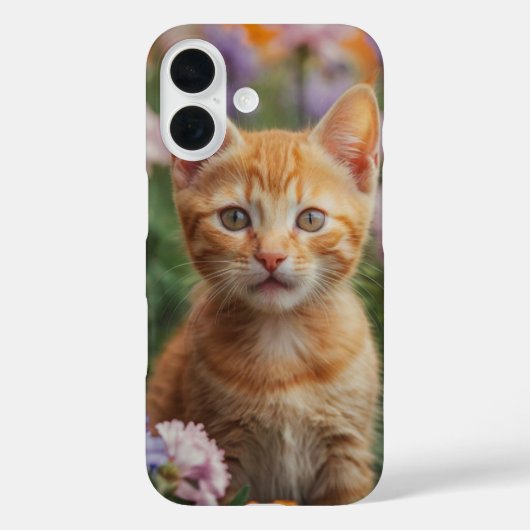花よくはしゃぐの子猫 Case-Mate iPhoneケース (裏面)