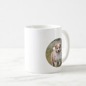 花よくはしゃぐ畑の子犬 コーヒーマグカップ (正面右)