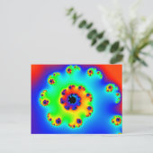 花らせん1 ポストカード (スタンド正面)