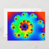 花らせん1 ポストカード (正面/裏面)