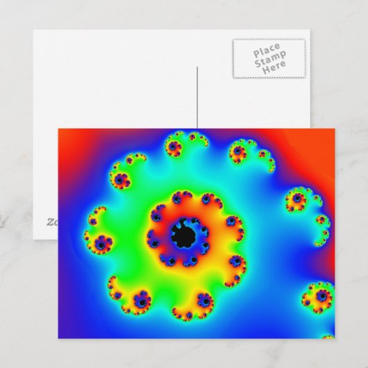 花らせん1 ポストカード (正面/裏面)