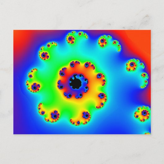 花らせん1 ポストカード (正面)