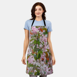 花りんご木の繊細な枝 エプロン