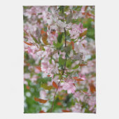 花りんご木の繊細な枝 キッチンタオル (縦)