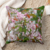 花りんご木の繊細な枝 クッション (ブランケット)