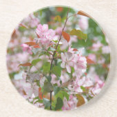 花りんご木の繊細な枝 コースター (正面)