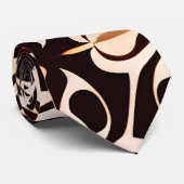 花ろうけつ染めイエローベージュフローラルパターン ネクタイ (ロール)