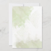 花をテーマ結婚にした 招待状 (裏面)