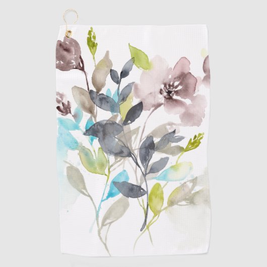 花をミックス ゴルフタオル (正面)