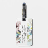 花をミックス ラゲッジタグ (裏面縦)