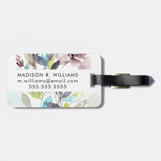 花をミックス ラゲッジタグ (裏面横)