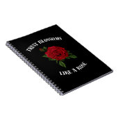 花を信じてバラ ノートブック (右側)