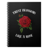 花を信じてバラ ノートブック (正面)