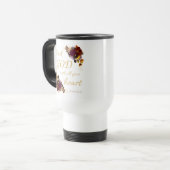 花を信仰する女性：すべての神を求めるハート トラベルマグ (正面左)