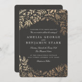 花を収穫 招待状 (正面/裏面)