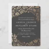 花を収穫 招待状 (正面)