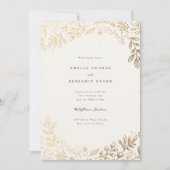 花を収穫 招待状 (正面)