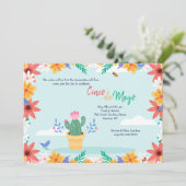 花を咲かせたサボテン　シンコ・デ・マヨ 招待状 (スタンド正面)