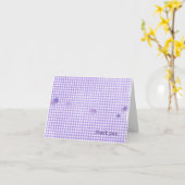 花を咲かせた紫のイチョウ感謝していハム カード (黄色い花)