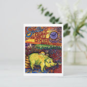 花を咲かせた豚 ポストカード (スタンド正面)