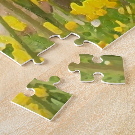 花を咲かせるだけで保の勇気付けられる ジグソーパズル (側面)