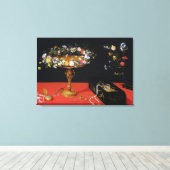 花を咲かせるタッツァの静物詩 キャンバスプリント (インサイチュ (ウッドフロア))