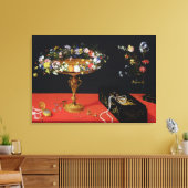 花を咲かせるタッツァの静物詩 キャンバスプリント (インサイチュ (リビング))