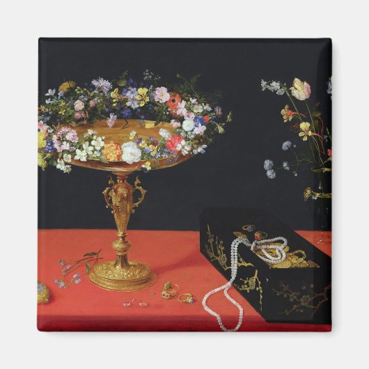 花を咲かせるタッツァの静物詩 マグネット (正面)