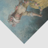 花を咲かせる庭の若い女性|過去記事 薄葉紙 (詳細)