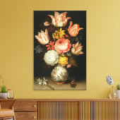 花を咲かせる静物 キャンバスプリント (インサイチュ (リビング))