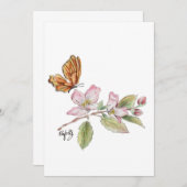 花を咲かせる サンキューカード (正面/裏面)