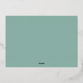 花を咲かせる |最初の誕生日パーティー 箔招待状 (裏面)