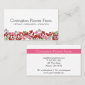 花を売る|農家市場 名刺 (正面/裏面)