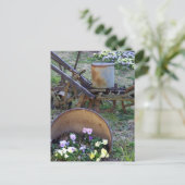 花を引く ポストカード (スタンド正面)