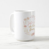 花を愛するただの女の子 コーヒーマグカップ (正面左)