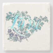 花を愛する ストーンコースター (正面)